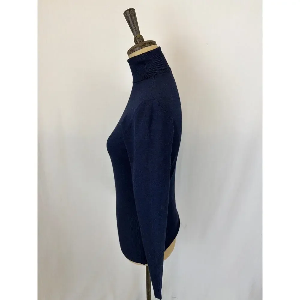 NWT Soya Concept Blue Turtleneck Sweater Size XS #0444